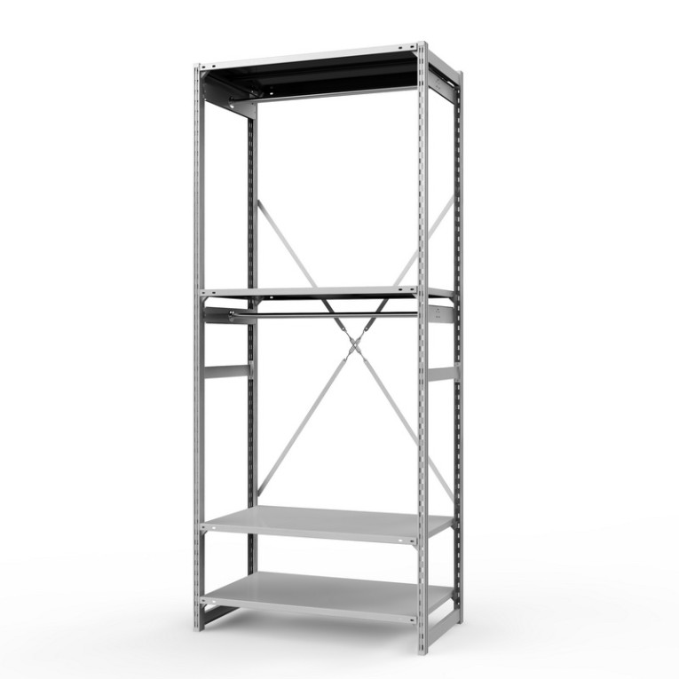 Стеллаж металлический ТСУ Универсал, 2500х1060х600 мм.Штанги: 2шт. Полки: металл усил. 4 шт. купить в Новосибирске
